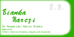 bianka marczi business card